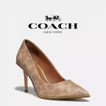 코치 여성 웨이벌리 펌프스 비드체인 하이힐 구두 Waverly Pump G4374 : 올에이블
