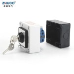 ZHUCO 범용 캠 전환 키 스위치, 방수 및 방진 밀폐 박스 포함, SZW26/LW26-20 ON-OFF-ON 20A, 1 상 선택기 : 대건물류