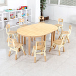 큐티자작무늬 스위티 H610 8인용 유치원 책상의자세트 : 하이솔로몬가구