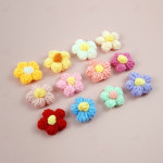 꽃 뜨개 장식 코사지 장식 가방 니트 핀 수예 공예 직물 DIY 리폼 셀프 코르사주 부자재 : 투두소