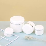 30Pcs 크림 냄비 메이크업 항아리 로션 페이스 립 밤 컨테이너 20g/30g/50g/100g/150g/250g 여행 리필 할 수있는 병 샘플 : 일영나나