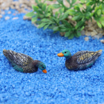 테라리움 만들기 재료 원앙 미니어처 2P세트 화분피규어 새모형 장식 : 비오스샵