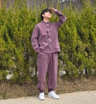 이중지 생활한복 봄가을 상하의 세트 남여공용 템플스테이 개량한복 절복 법복 : 고심 한복