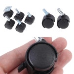 가구 캐스터 스위블 브레이크 휠 교체, 의자 30mm, 4 개 : 투코물류