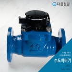 플랜지 디지털 대용량 수도계량기 40A 후렌지 냉수용 수도미터 : 다음정밀계기