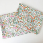 빈티지 플라워 앞치마원단-피어니가든 2종 : 코튼빌