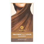 무코타 트리트먼트 이지 컬러 염색제+염색 전용브러쉬- 옐로우 브라운 : 올앤아웃