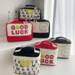 아이데이지 여행용 화장품 파우치 캐리어 스마일 메이크업 대용량 가방 : 아이데이지