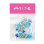 한복 버선 매듭고리 3개입 x 10개 노리개 노리게 줄 문양 매듭끈 공예 전통 장신구 : 준더유통