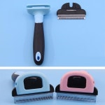 애완 대형견빗 동물 개 Deshedding 머리 제거 브러시 빗 고양이 손질 도구 : 디에이치1상점