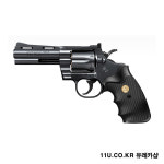 일제 MARUI 리볼버 스타일 콜트 파이톤 매그넘 4인치 블랙 357 Colt Python mag 에어콕킹건 비비탄 핸드 권총 장난감총 비비탄 장난감총... 