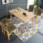 롱테이블 업소용 우드 대형리빙다이닝 4인 원목식탁 : 리빙하우징