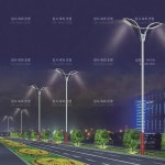 맞춤 야외 점등 가로등 led 팔차 구화시정광장 중화대형 목련등 경관 도로등 : 뉴캐슬1