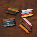 가죽 지퍼 고리 손잡이 슬라이더 이니셜 로고 각인 제작 나브르 스튜디오 : 나브르