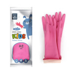 명진 우리아이 어린이 고무장갑 분홍 : 해피니드