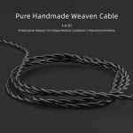 CVJ 이어폰 케이블, 0.75mm IEM 이어버드 코드, MMCX 4 코어, 2 핀 오디오 장치, TRN용 인이어 헤드셋 와이어 : 라즈베리샵스토어
