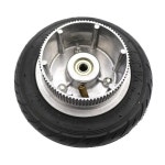 슈퍼 150MM 휠 알루미늄 허브 6x1 1/4 타이어 휠 내부 튜브 전기 스쿠터 6 인치 공압 타이어, 전기 스쿠터 벨트 크기 : 포레스트그린77