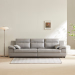 동서가구 천연 면피가죽 테라 소파 스툴포함, 그레이, 3인용 : 주식회사 동서가구