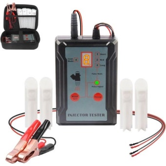 4와이어 이중 채널 클리너 키트 8 펄스 모드 단락 보호 DIY 세척 도구 키트40 긴 전원 코드 포함  Gray Injector Tester Kit : 유니파이브