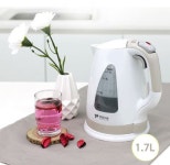 키친아트 무선전기주전자 KK-G2217 화이트 1.7L 빠른열전도 먹방 라면 전기 커피 티포트 가정용 : 왕도매뱅크