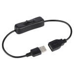 (30cm) USB 아답터 연장선 연결젠더 아답터잭 연결잭 온오프 스위치 : 벤타상사