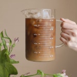 1000ml 대용량 계량유리컵 손잡이달린 쿠킹스튜디오 계란 요리클래스 : 비클래시스토어