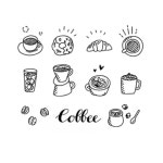 카페 유리창 시트지 창문 스티커 텍스트 그림 도어 : 코즈빅