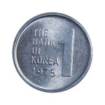 3-817/ 한국주화 일원(1원) 1975년 주화 : 카우리