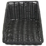 픽픽 HUBERT 위커룩 테이퍼 수납 바구니 직사각형 블랙 11 1/2L x 24D 1/2 7H 416016 : 시크픽21