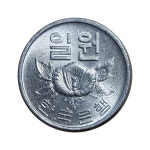 3-817/ 한국주화 일원(1원) 1975년 주화 : 카우리