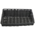 픽픽 HUBERT 위커룩 테이퍼 수납 바구니 직사각형 블랙 15 1/2L x 14D 1/2에서 4H 416013 : 시크픽21