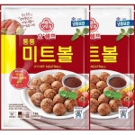 오뚜기 오쉐프 통통 미트볼(돼지고기 70.04) 1kg x 2봉 : 튜블리