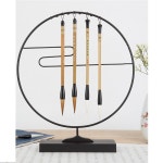 홀더 서예 걸이 동양화 용품 원형 거치대 장식 책상 문방 : 메이플핸드W