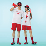 라이프가드 반티 해양구조대 학교반티 화이트세트 : 반티돌