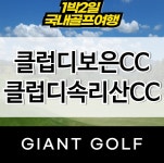 클럽디속리산cc+클럽디보은CC 1박2일 보은골프장 : 자이언트 골프패키지