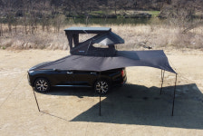 캠핑카 용품 / 플루캠프 슬림형 하드탑텐트 130cm (스카이 캐슬) 출시기념 할인 : 세븐로드캠핑