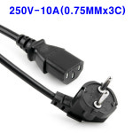 동양-컴퓨터코드선 10A(0.75x3C) 컴퓨터 파워케이블 파워선 5M (220-250v 사용 pc 데스크탑  전원선 전원 케이블 파워코드 ) : 태성실업