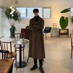 남자 트렌치 코트 내피 코디 봄 더블 윈드 브레이커 재킷 남성 중간 길이 가을 영국 스타 : 하우지엄