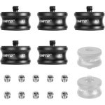 5pcs 스테인리스 스틸 38 암~14 수 나사 어댑터10pcs 38~14 감속기 부싱 변환 삼각대 : bsone013