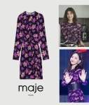 MAJE ROSAMAR 마쥬 보라 플라워 원피스 (이시영, 트와이스 나연, 선미 착용) : 보나아울렛