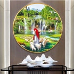 예수님 원형 보석십자수 어린양 목자 교회 성당 종교 비즈 구슬 십자수 DIY : 행운제작소