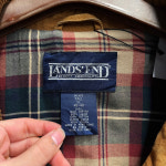 랜즈 엔드 카멜 브라운 코듀로이 카라넥 루즈핏 워크 자켓 : HIDE BUNKER