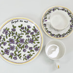 한국도자기접시 트위그뉴욕접시 플레이팅 꽃 브런치 접시 데이지체인 : 홈익인간