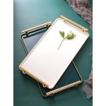 도자기쟁반 엔틱 모듬 골드 테두리 금테 진열 : 레드제로o