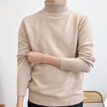 보들보들 남자 반목폴라 남자반폴라니트 긴팔 터틀넥 남자반폴라 남자긴팔티 남자목폴라니트 니트티 : 일요일새벽