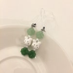 해피띵스마켓 행운토끼 키링 네잎크로버 이어폰키링 : 해피띵스마켓