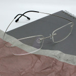 긱시크 너드미 안경 y2k 레트로 무테 안경 연예인 레이 카리나 : 브크스