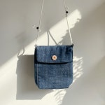 Denim Button Bag 청바지 업사이클링 가방 : 온리퓨