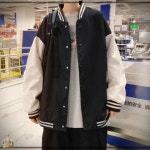 MFNC230012-남녀공용 오버핏 야구점퍼 엠티자켓 남녀공용 야구자켓 나들이자켓 봄자켓 : 구래고래