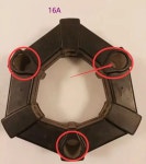 유압 펌프 고무 커플 링 연결 접착제 굴삭기 코마츠 PC30-7 40 30 35 50 45 히타치 ZAX55 16A 16AS : 선우마켓20